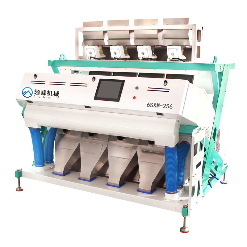 Machine de tri de riz de machines de traitement des aliments avec caméra CCD polychrome 5400 + trieur de couleurs rvb éjecteur national de brevet